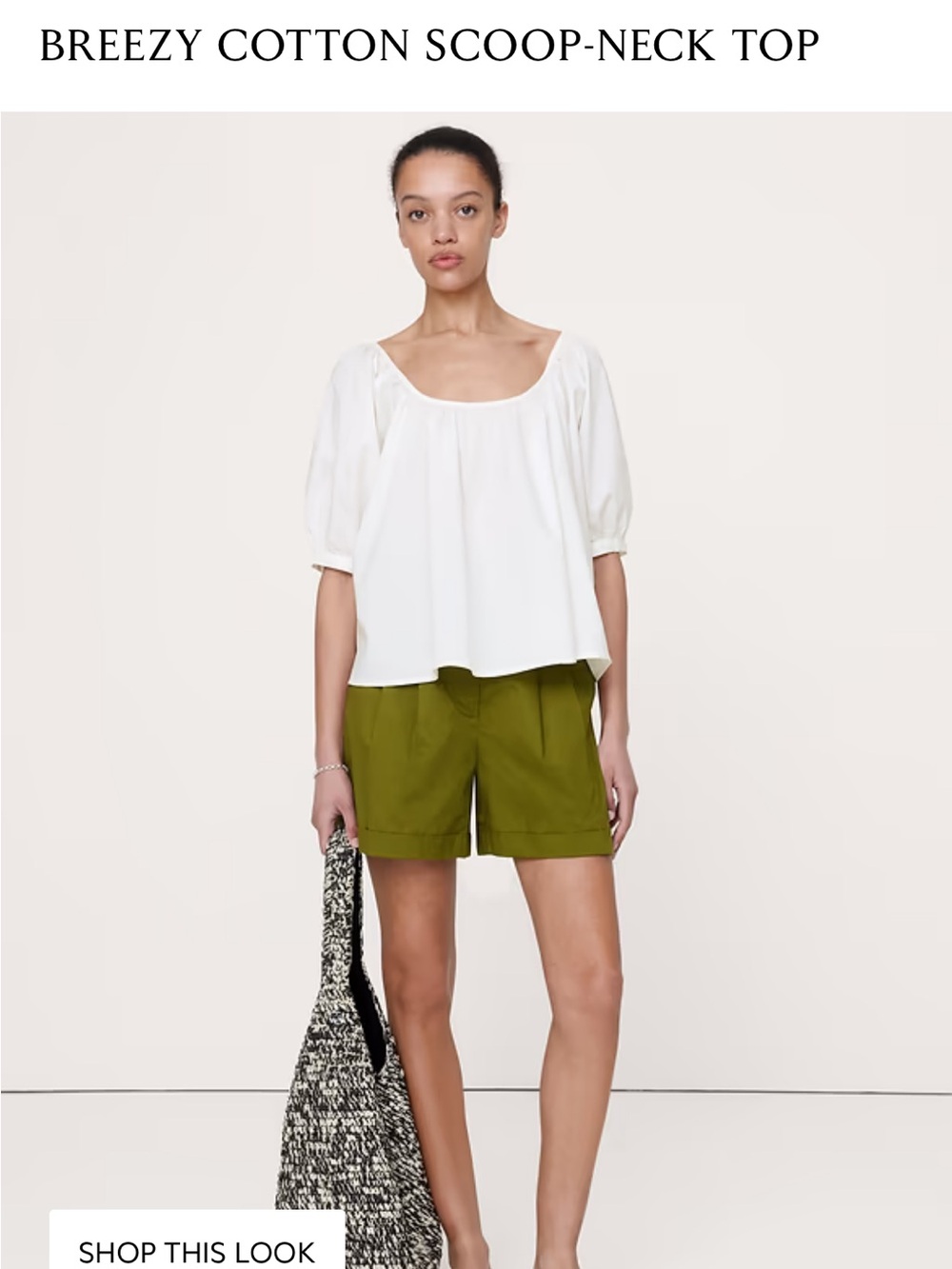 BR breezy cotton scoop-neck tank
